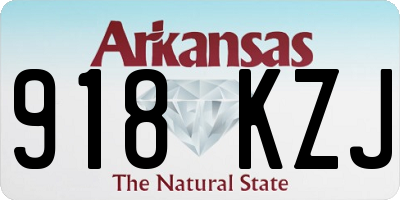 AR license plate 918KZJ