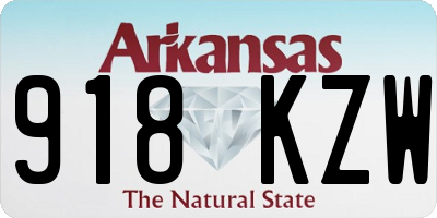 AR license plate 918KZW