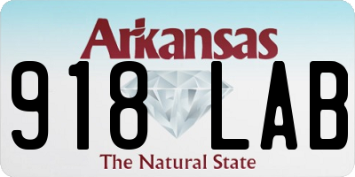 AR license plate 918LAB