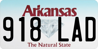AR license plate 918LAD