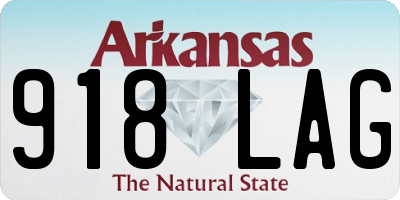 AR license plate 918LAG