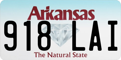 AR license plate 918LAI