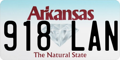 AR license plate 918LAN