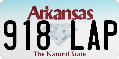 AR license plate 918LAP
