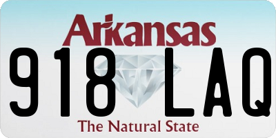 AR license plate 918LAQ