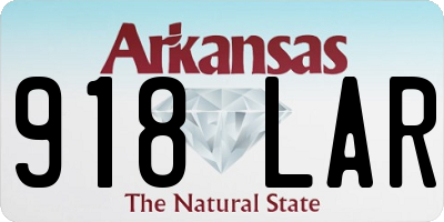 AR license plate 918LAR