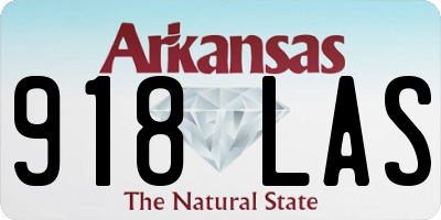 AR license plate 918LAS