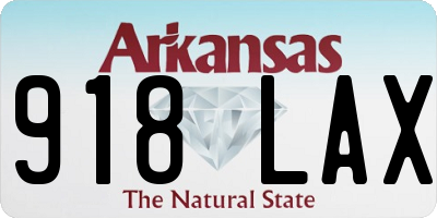 AR license plate 918LAX