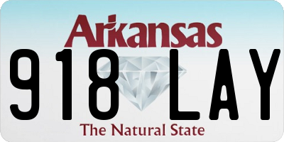 AR license plate 918LAY