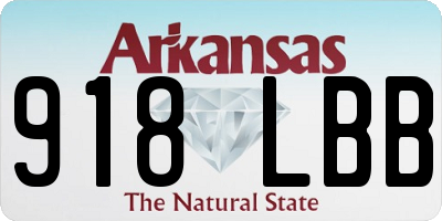 AR license plate 918LBB