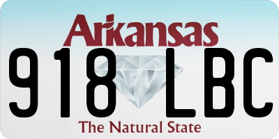 AR license plate 918LBC