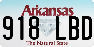 AR license plate 918LBD