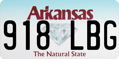 AR license plate 918LBG