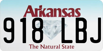 AR license plate 918LBJ