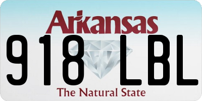 AR license plate 918LBL