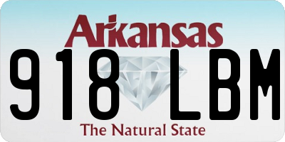 AR license plate 918LBM