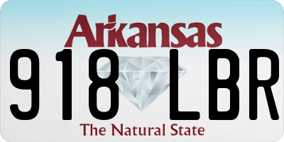 AR license plate 918LBR