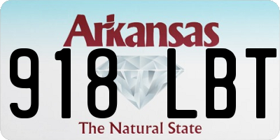 AR license plate 918LBT