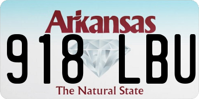 AR license plate 918LBU