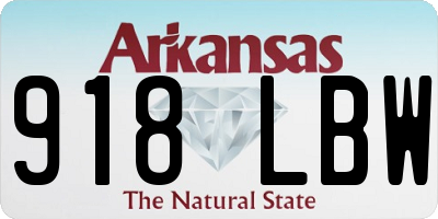 AR license plate 918LBW
