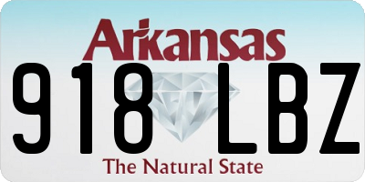 AR license plate 918LBZ