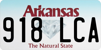 AR license plate 918LCA