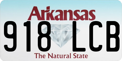 AR license plate 918LCB