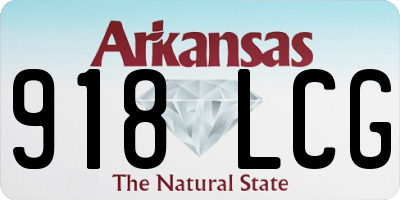 AR license plate 918LCG