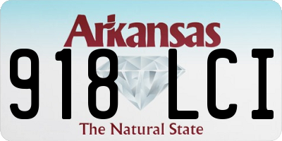 AR license plate 918LCI