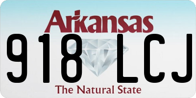 AR license plate 918LCJ