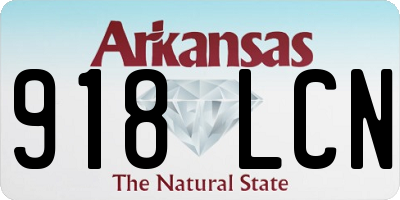 AR license plate 918LCN
