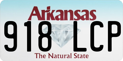 AR license plate 918LCP