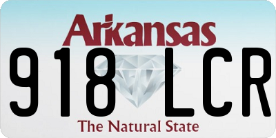 AR license plate 918LCR