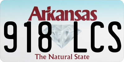 AR license plate 918LCS