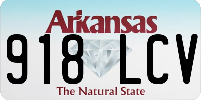 AR license plate 918LCV