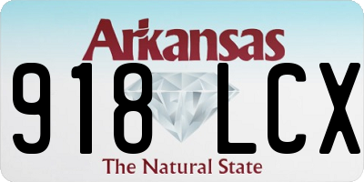 AR license plate 918LCX