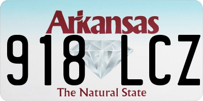 AR license plate 918LCZ