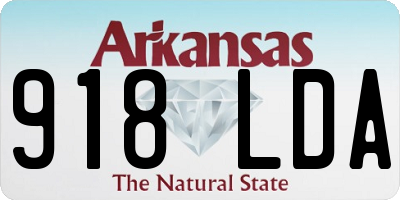 AR license plate 918LDA