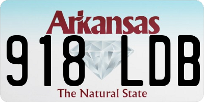 AR license plate 918LDB