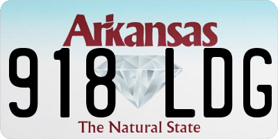 AR license plate 918LDG