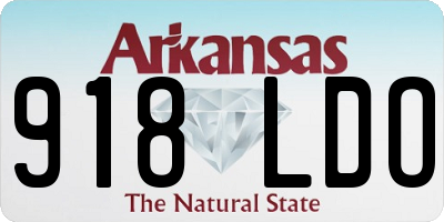 AR license plate 918LDO