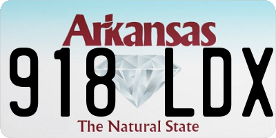 AR license plate 918LDX