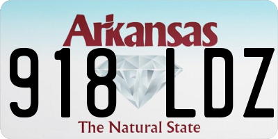 AR license plate 918LDZ