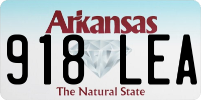 AR license plate 918LEA