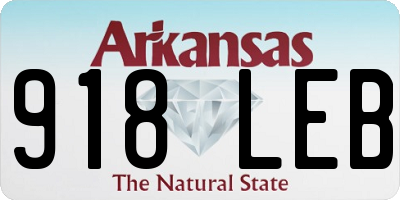 AR license plate 918LEB