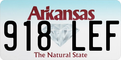 AR license plate 918LEF