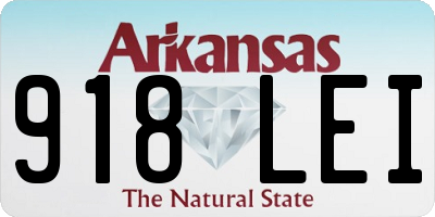 AR license plate 918LEI