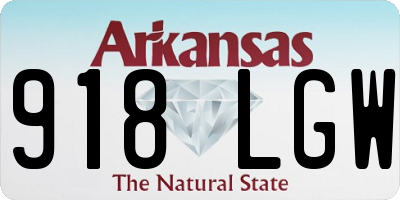 AR license plate 918LGW