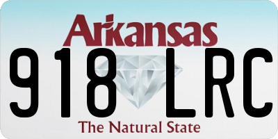 AR license plate 918LRC