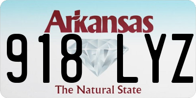 AR license plate 918LYZ